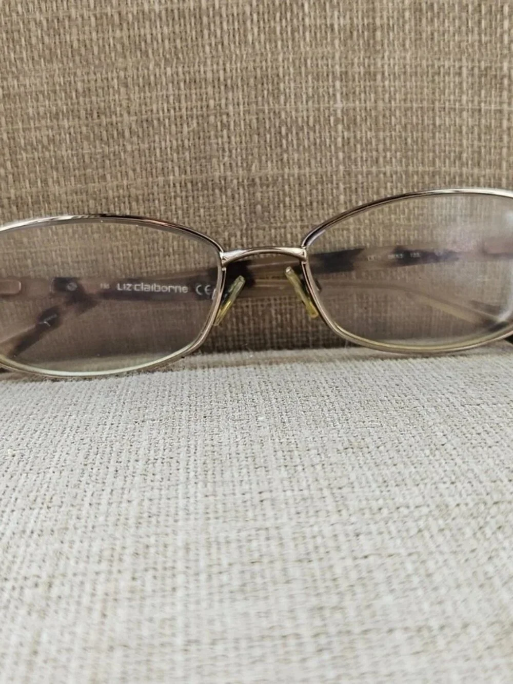 Liz Claiborne Women Eyeglasses L610 ORX3 Eyewear Glasses Gold Tone Frame only